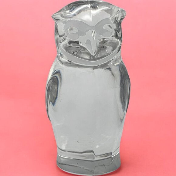 Villeroy & Bock Hand Blown Glass Owl Discontinued Figurine - Picture 6 of 6